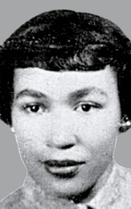 A black and white photo of Lilla St. John