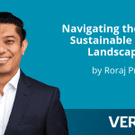 Text: Navigating the Shifting Sustainable Investing Landscape in 2025 by Roraj Pradhananga, Veris Wealth Partners.