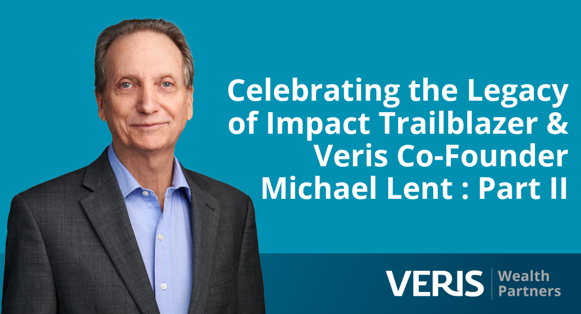 The cover image of a two part interview with Veris Co-founder Michael Lent.
